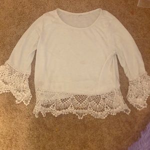 shirt with lace